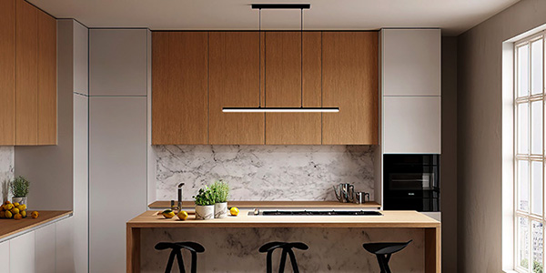 Brooklyn Lamp Black Kitchen